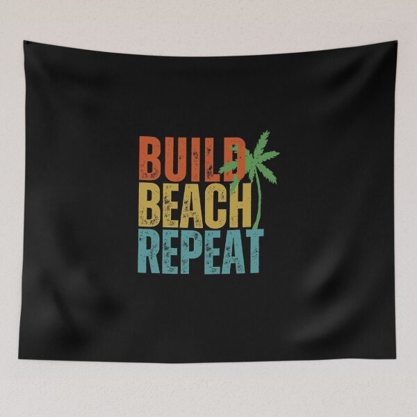 Item preview, Summer Beach Shirt - Build Beach Repeat designed and sold by TheBeesForYou.