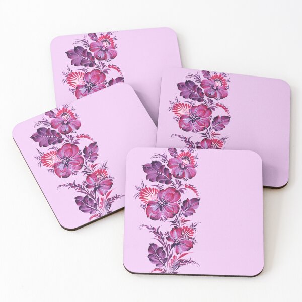 Item preview, Purple flowers, branch with flowers, Petrykivsky flower print, print for girls, for printing on things designed and sold by Sunflower-7.