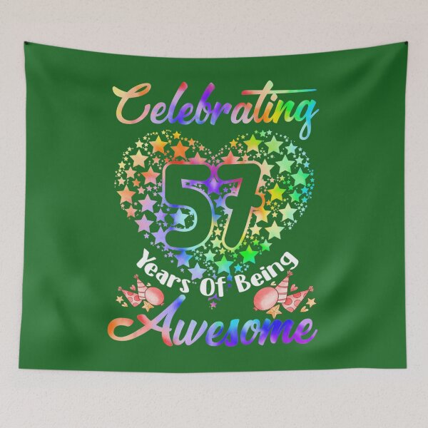 Item preview, 57th Birthday Tie Dye 57 Years old Birthday Awesome Lover 	 	 designed and sold by gooongxqn14.