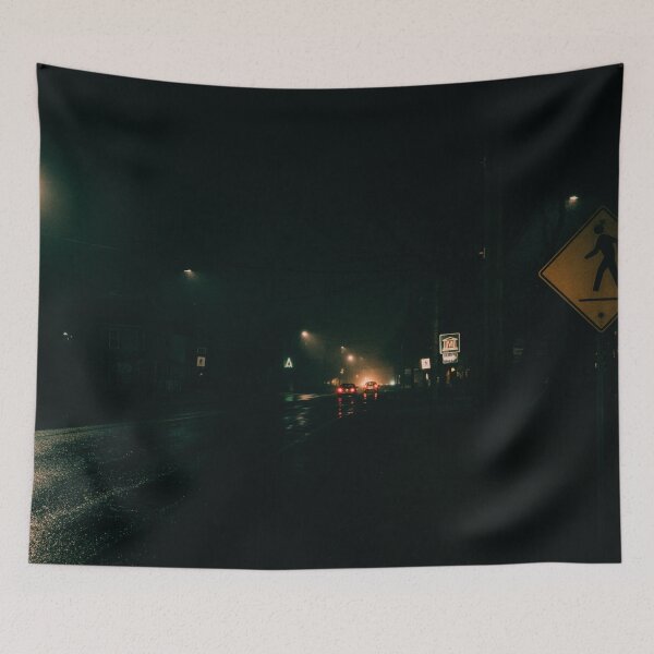 Item preview, Dark Rainy Night in Tracadie, New Brunswick Canada designed and sold by Family Journey with God.
