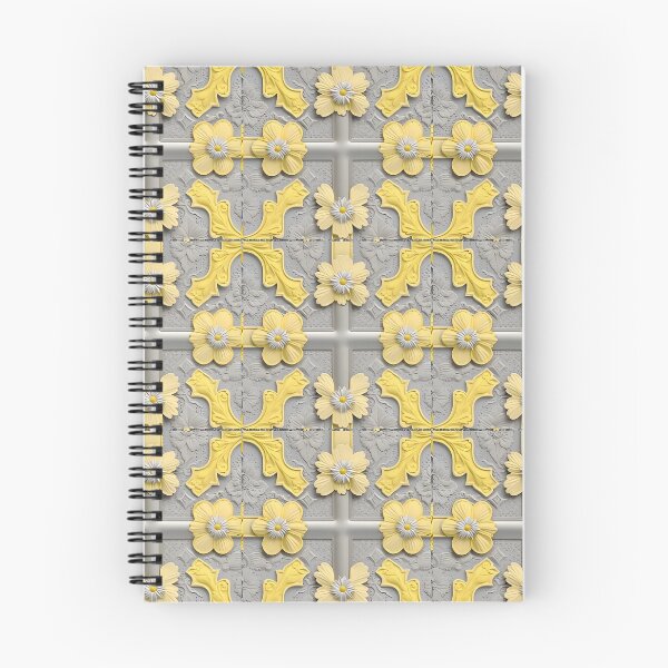 Item preview, Yellow Flowers With Silver Adornments, Industrial Filigree designed and sold by MiracleROLArt.
