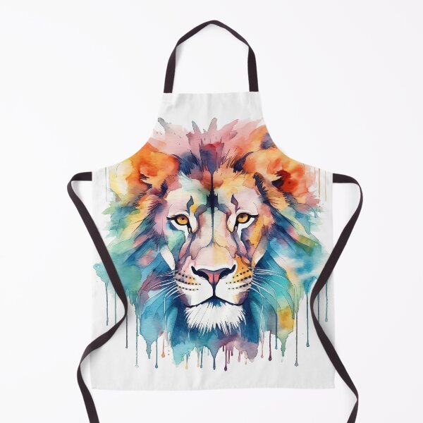 Item preview, Rainbow Watercolor Lion designed and sold by CraftingImpulse.