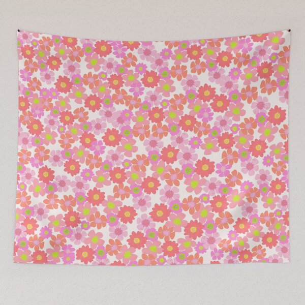 Item preview, Warm Flower Power on Lightest Pink designed and sold by springstdesign.