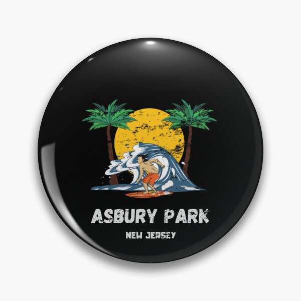 Item preview, Asbury park new jersey boardwalk surfer Retro Vintage designed and sold by Jeangel97.