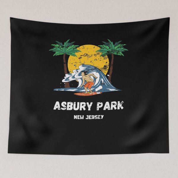 Item preview, Asbury park new jersey boardwalk surfer Retro Vintage designed and sold by Jeangel97.
