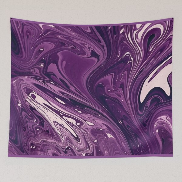 Item preview, Marbled Purple Statement designed and sold by Foxclothier.