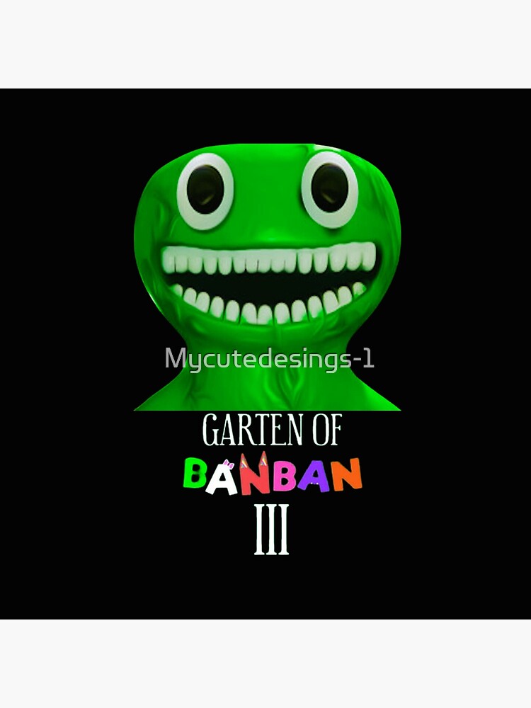 Nabnab. Nab Nab. Garten of Banban Logo and Characters. Horror games  2023.green. Halloween Canvas Print for Sale by Mycutedesings-1