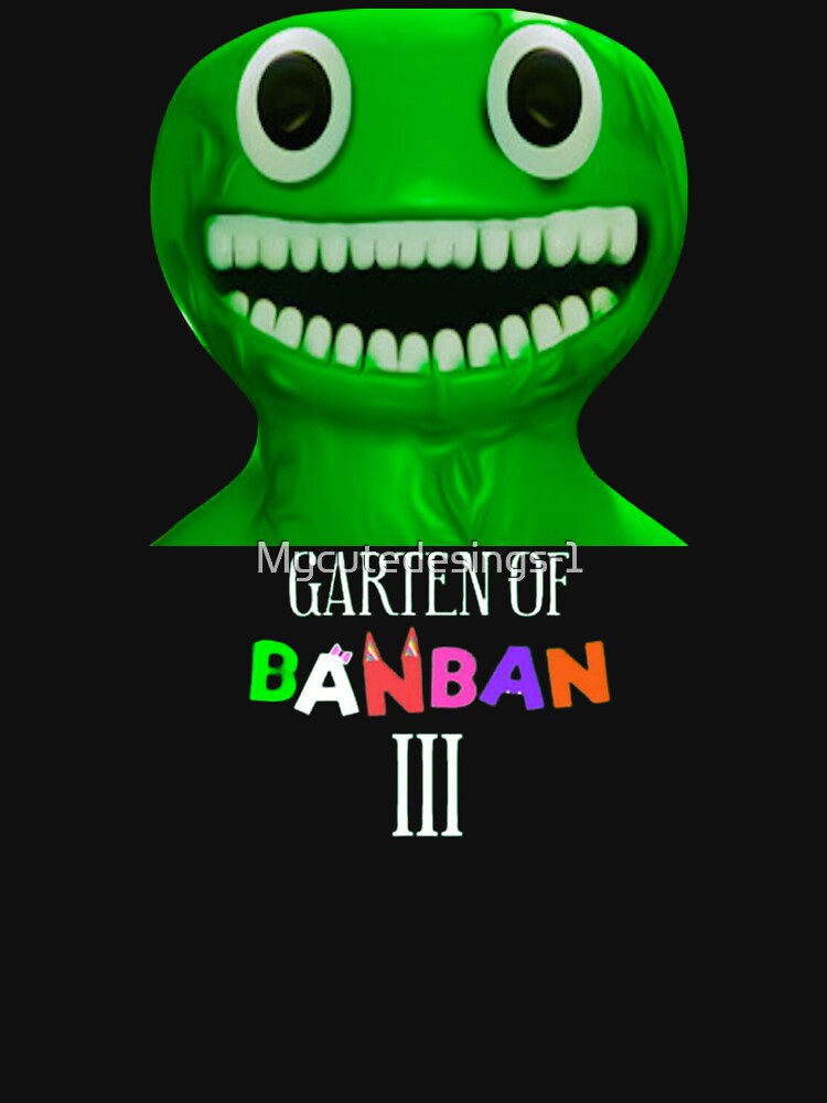 Camiseta Gamer Garden Of Banban Terror Game Personagens em