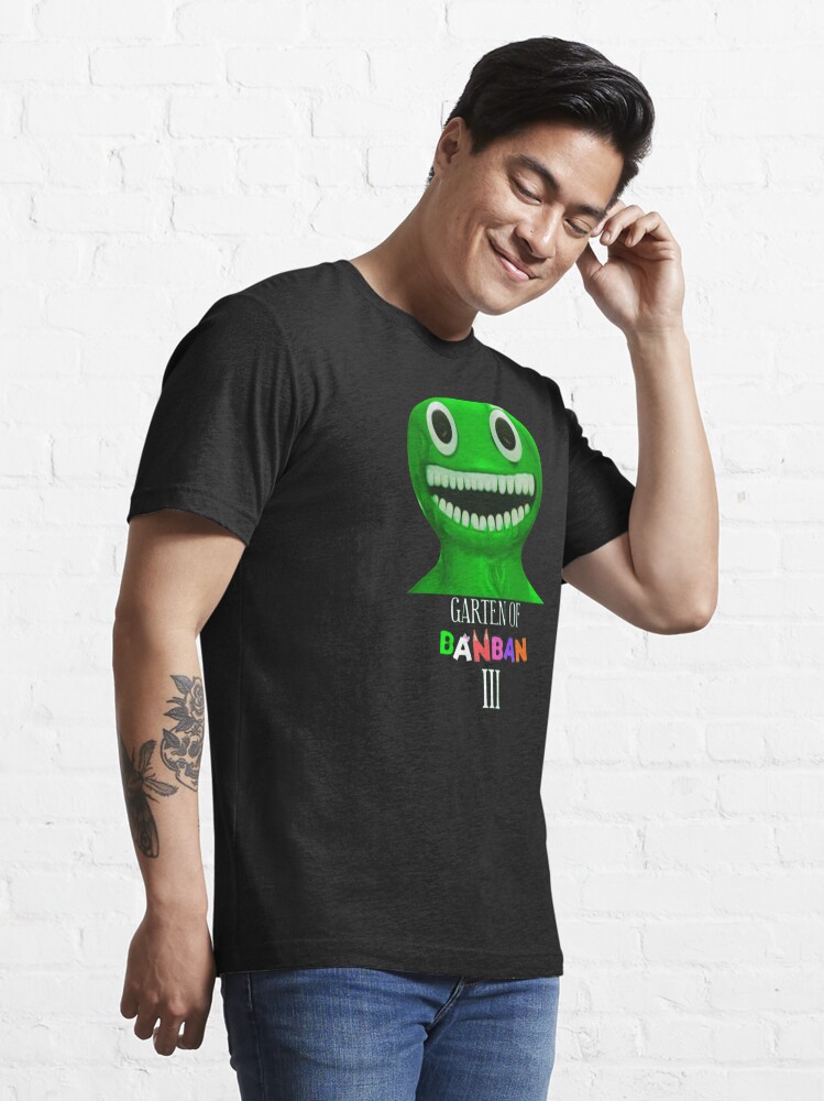 Camiseta Gamer Garden Of Banban Terror Game Personagens em