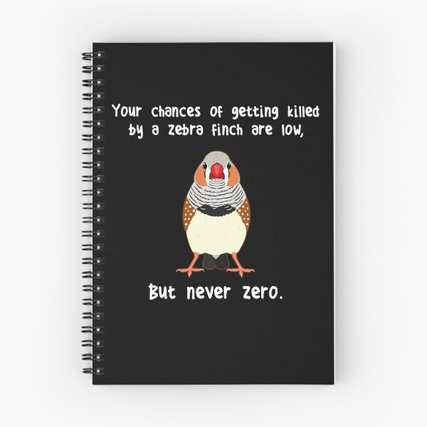 Item preview, Zebra Finch Never Zero designed and sold by Clara Hollins.