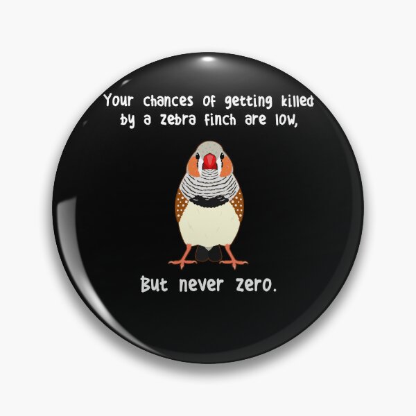 Item preview, Zebra Finch Never Zero designed and sold by Clara Hollins.