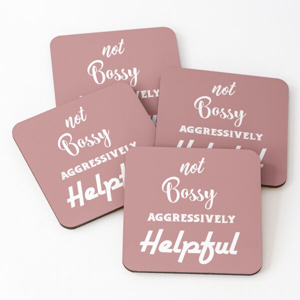 Item preview, Not Bossy Aggressively Helpful designed and sold by Fateh-Kro ⭐⭐⭐⭐⭐.