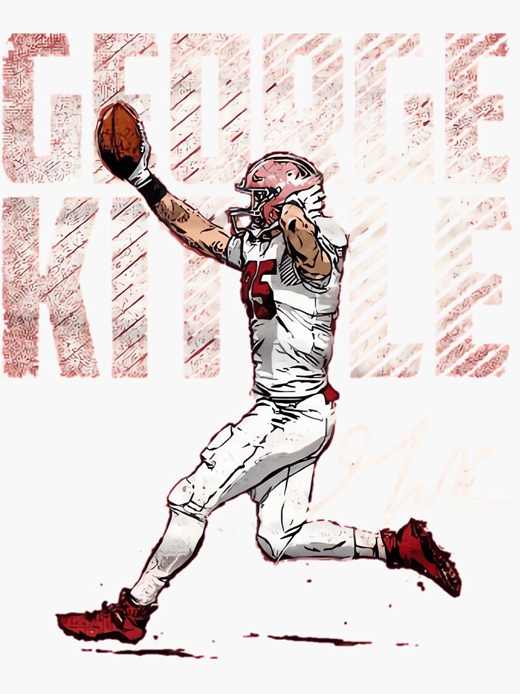 Kittle Jersey Red Sticker for Sale by reevevi