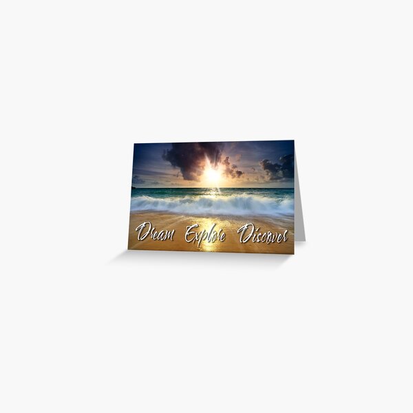 Dream Explore Discover - Give Back to Nature Greeting Card
