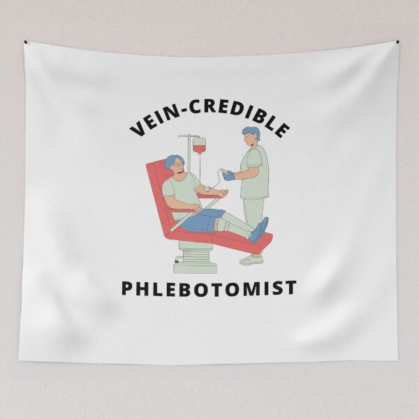 Item preview, Funny phlebotomist pun vein-credible professional designed and sold by Jeangel97.