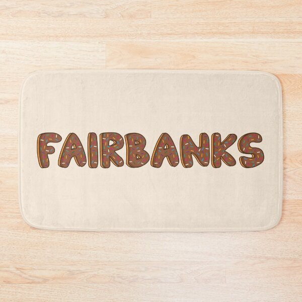 Item preview, Fairbanks citie of alaska word Shaped Like Chocolate Donuts  designed and sold by DonutsWords.