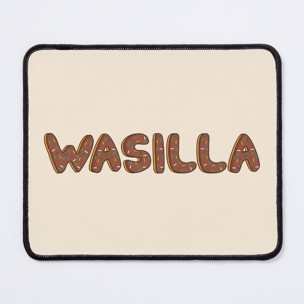 Item preview, Wasilla ciudad de alaska palabra con forma de donuts de chocolate designed and sold by DonutsWords.