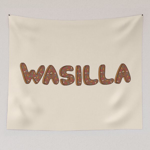 Item preview, Wasilla citie of alaska word Shaped Like Chocolate Donuts  designed and sold by DonutsWords.