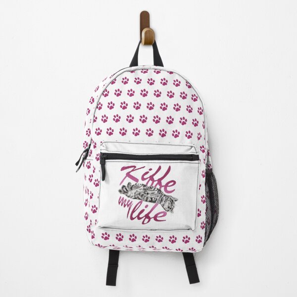 Item preview, Sleeping kitten, Kiffe my life 2 - graphite version, pink text designed and sold by SylvieG18.