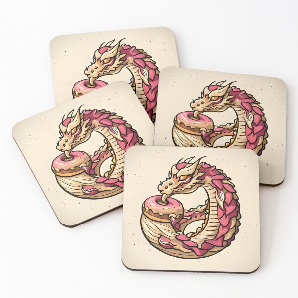 Item preview, Sweet Dragon Delight: Adorable Donut Dream designed and sold by druidwolfart.