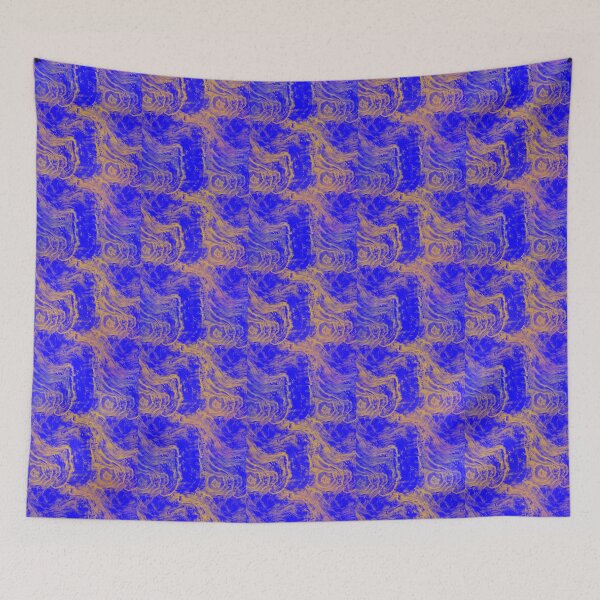 Item preview, Just poured Yellow and blue marble  designed and sold by Fusedbrush.