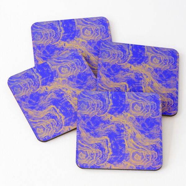 Item preview, Just poured Yellow and blue marble  designed and sold by Fusedbrush.