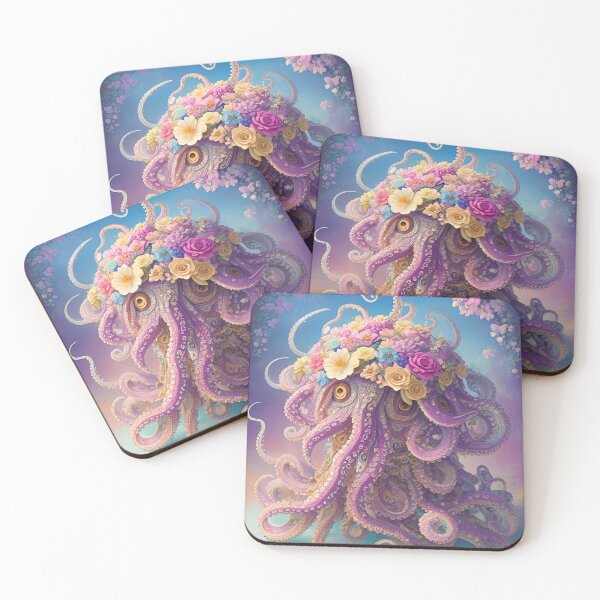 Item preview, Magical World of Floral Octopus designed and sold by purplesensation.