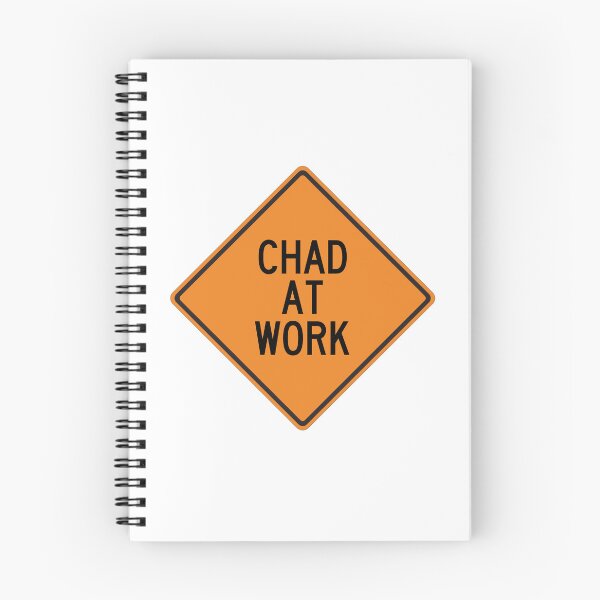 Artikelvorschau, Chad at Work Lustiges personalisiertes Warnschild entworfen und verkauft von Wurmbone.
