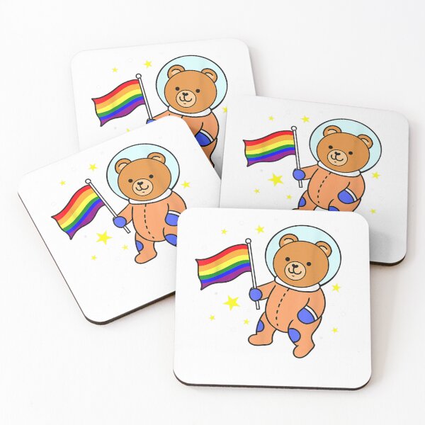 Item preview, Gay Bear In Space Gay Pride designed and sold by HelpMeFashion.