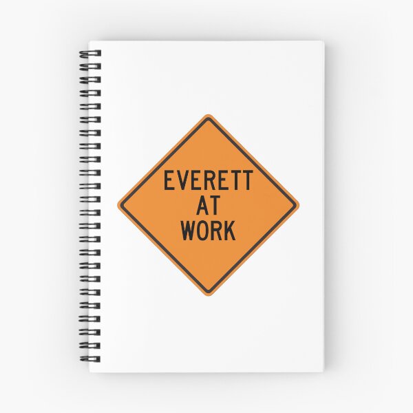 Item preview, Everett at Work Funny Personalized Warning Sign designed and sold by Wurmbone.