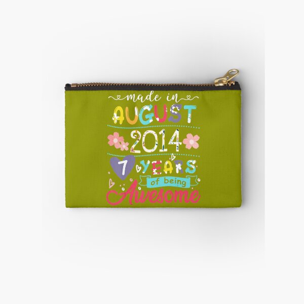 Item preview, Kids 7th Birthday Floral 	 for 	 Born in August 2014 	 	 designed and sold by pzqskmkmvw62.