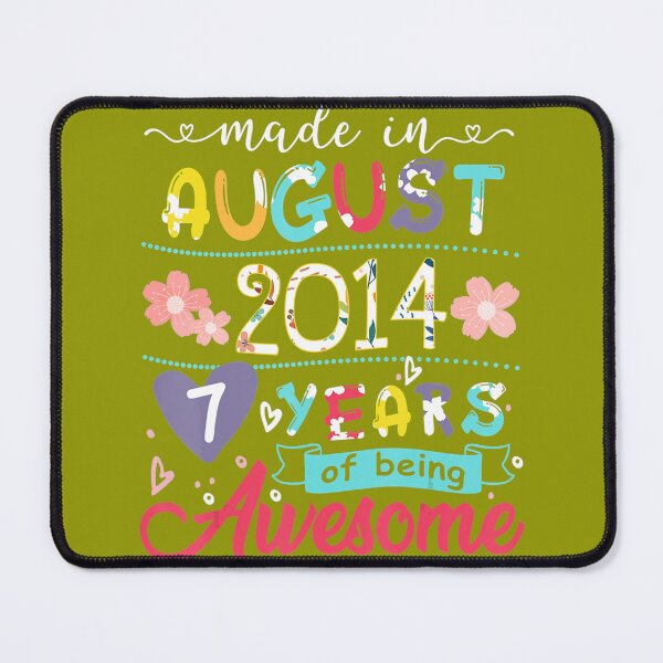 Item preview, Kids 7th Birthday Floral for Born in August 2014 designed and sold by pzqskmkmvw62.