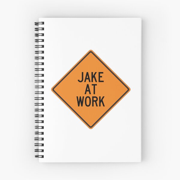 Item preview, Jake at Work Funny Personalized Warning Sign designed and sold by Wurmbone.