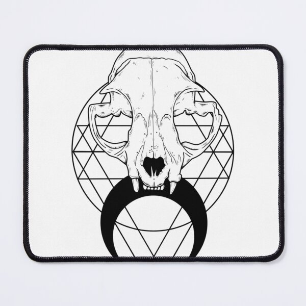 Item preview, Feline Skull designed and sold by HelpMeFashion.