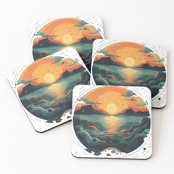 Item preview, Sunset by the Sea designed and sold by StickeryPickery.