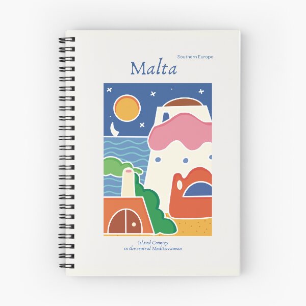 Item preview, Malta illustration poster designed and sold by Ainhoa Abad.