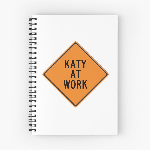 Item preview, Katy at Work Funny Personalized Warning Sign designed and sold by Wurmbone.