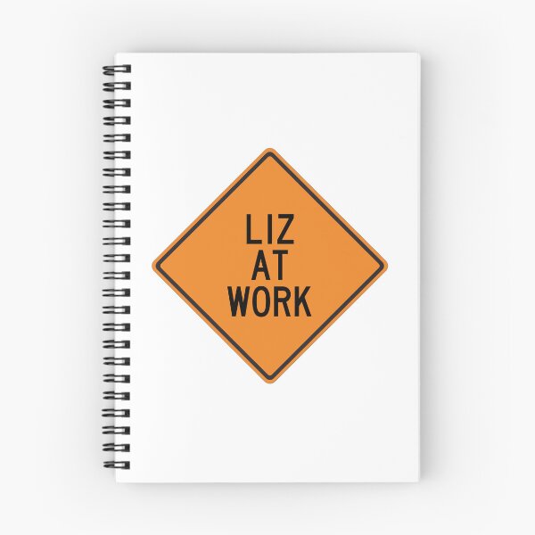 Item preview, Liz at Work Funny Personalized Warning Sign designed and sold by Wurmbone.