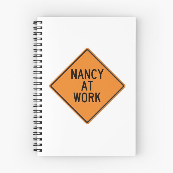 Item preview, Nancy at Work Funny Personalized Warning Sign designed and sold by Wurmbone.