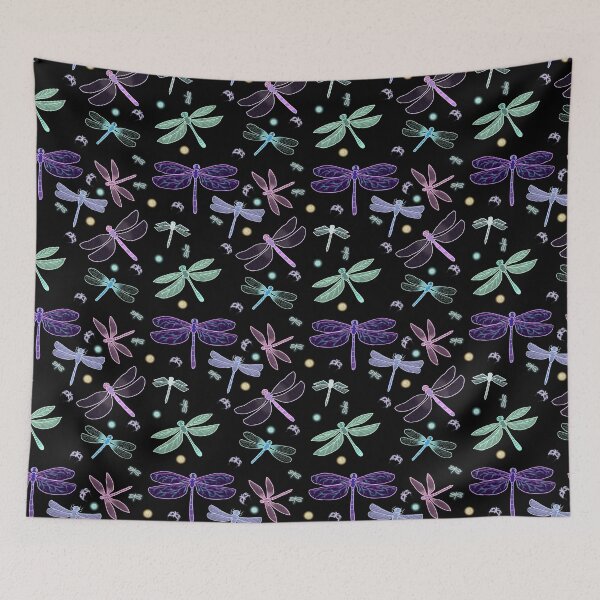 Item preview, Dancing Dragonflies Pattern designed and sold by InkyFlower.