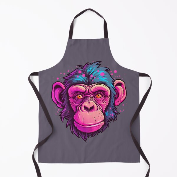 Item preview, Pink chimpanzee face designed and sold by Clearmind-Arts.