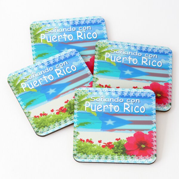 Item preview, Soñando con Puerto Rico (sonando con PR, dreaming of Puerto Rico. Boricua proud design designed and sold by Verle-art.