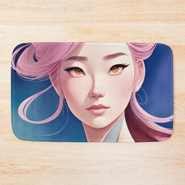 Item preview, Beautiful Asian Woman with Pink Hair designed and sold by Erika V..
