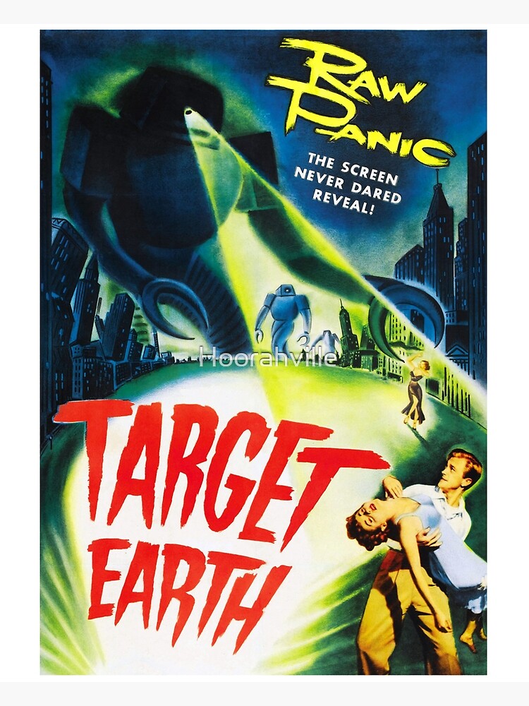 "Target Earth Vintage Sci Fi" Poster by Hoorahville Redbubble