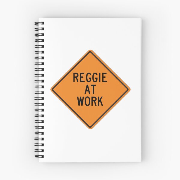 Artikelvorschau, Reggie at Work Lustiges personalisiertes Warnschild entworfen und verkauft von Wurmbone.