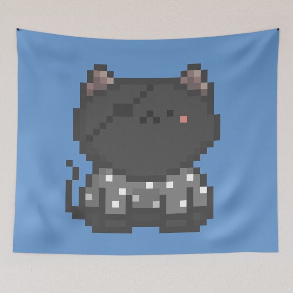 Item preview, Pixel Quiet Black Cat 125 designed and sold by sosorimaru.