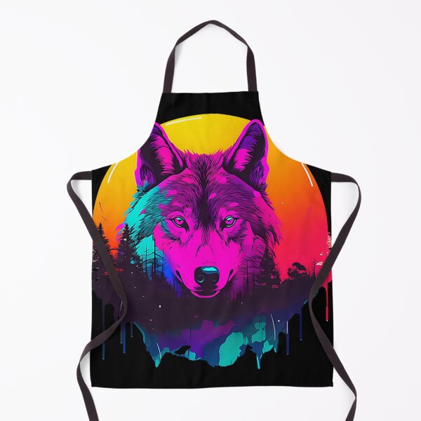 Item preview, Synthwave Sunset Wolf Design Edm Rave designed and sold by AnkundingBo.