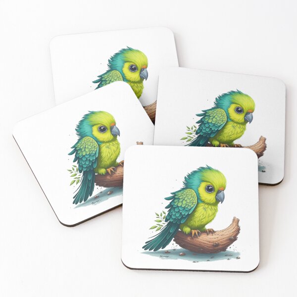 Item preview, small parrot on trunk designed and sold by BaliamShop.