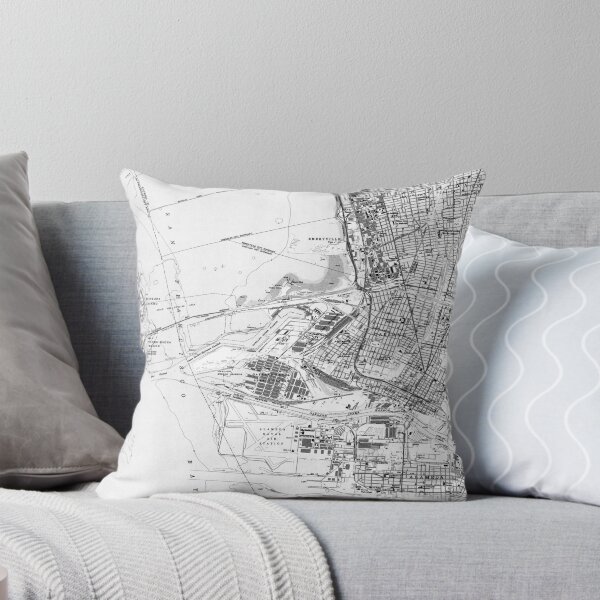 Item preview, Mapa vintage de Oakland California (1959) BW designed and sold by BravuraMedia.