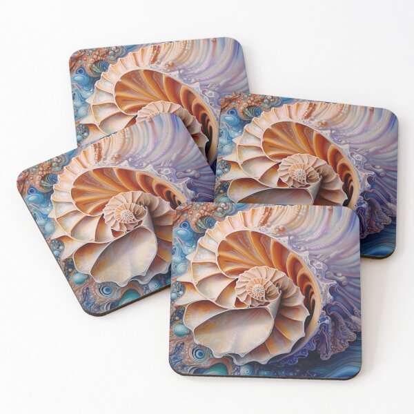Item preview, Colorful Abstract Shell Art designed and sold by KingExpressions.